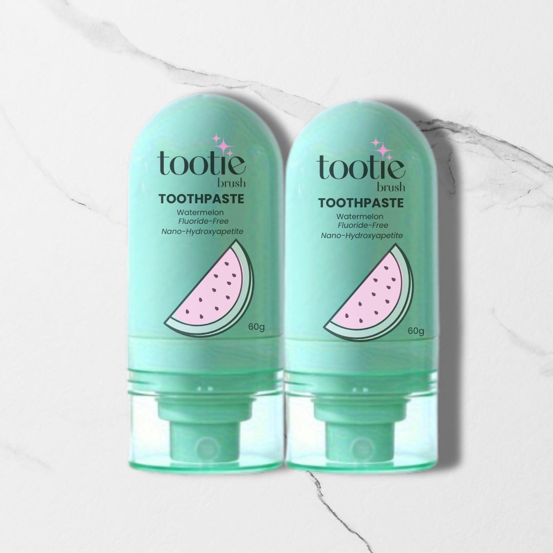 Fluoride Free Toothpaste - Watermelon - FULL Size 60gm (2Pack) - Nano Hydroxyapetite