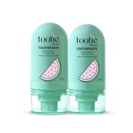 Tootie Toothpaste - DOUBLE FULL PACK - (60g EACH) - FluorideFree - Nano Hydroxyapetite