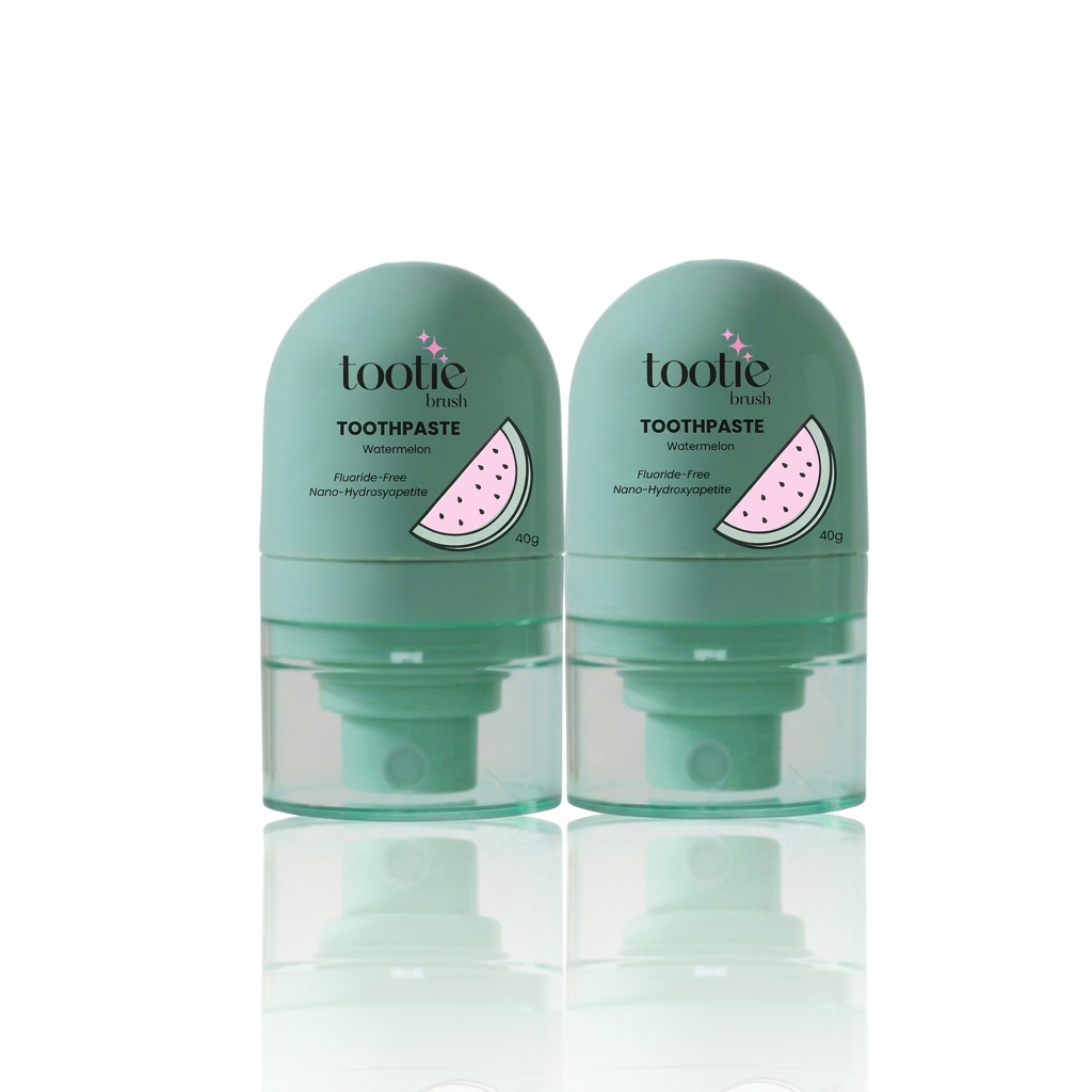 Watermelon Toothpaste - Fluoride Free - 2 Pack - Travel Size 40g