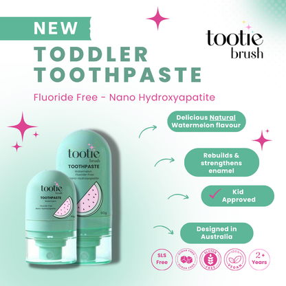 Watermelon Toothpaste - Fluoride Free- 2 Pack - Full Size 60g