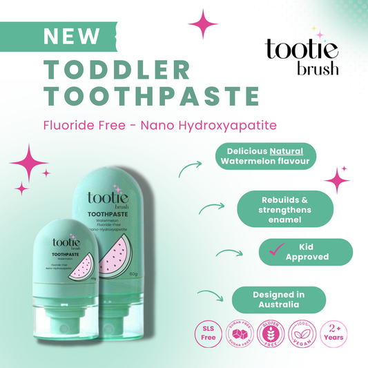 Tootie Toothpaste - DOUBLE FULL PACK - (60g EACH) - FluorideFree - Nano Hydroxyapetite