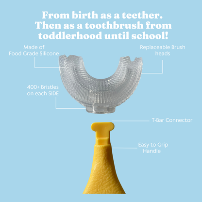 The Small Basic Set - Brush + Replacement Heads - 0-6yrs